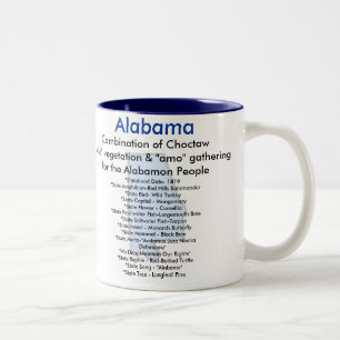 Tasse 2 Couleurs Faits de l'Alabama