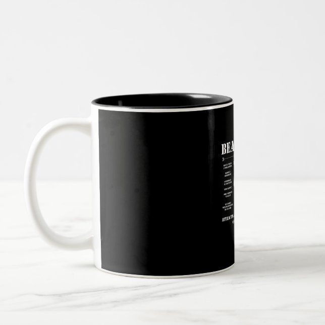 Tasse 2 Couleurs Faits sur la barbe (Gauche)