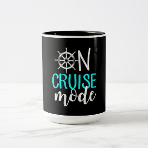 Tasse 2 Couleurs Famille De Vacances En Mode Croisière