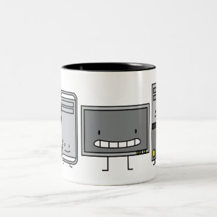 Tasse 2 Couleurs Famille d'ordinateur IL tour de PC de souris