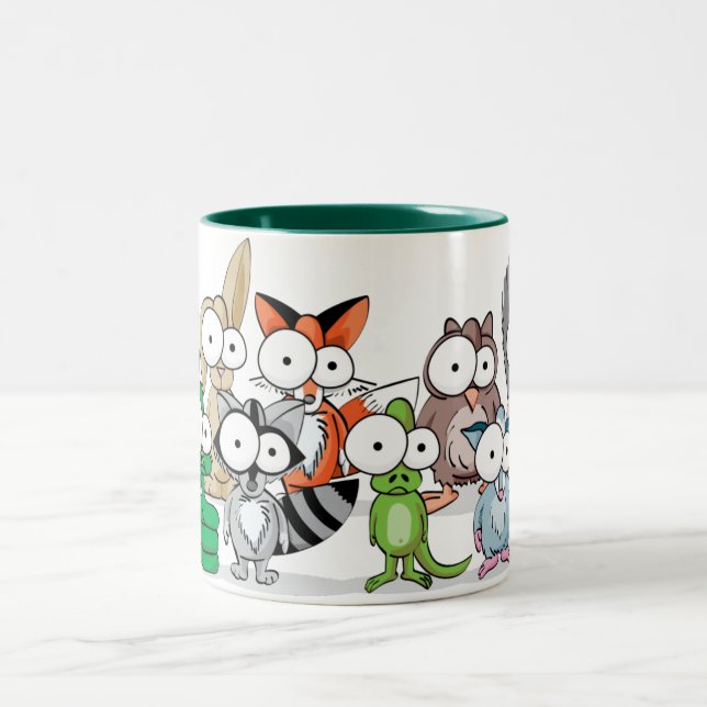 Tasse 2 Couleurs Famille écarquillée (Centre)
