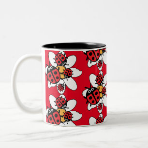 Tasse 2 Couleurs Famille ladybird Et Ladybug