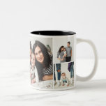 Tasse 2 Couleurs Famille personnalisée 7 Collage photo<br><div class="desc">Tasses à café personnalisées personnalisées avec vos photos de famille. Ce modèle design a de l'espace pour 7 photos Instagram carrés. Utilisez les outils de conception pour changer la couleur de l'arrière - plan, ajouter plus de photos, déplacer les choses et ajouter votre propre texte personnalisé pour créer un cadeau...</div>