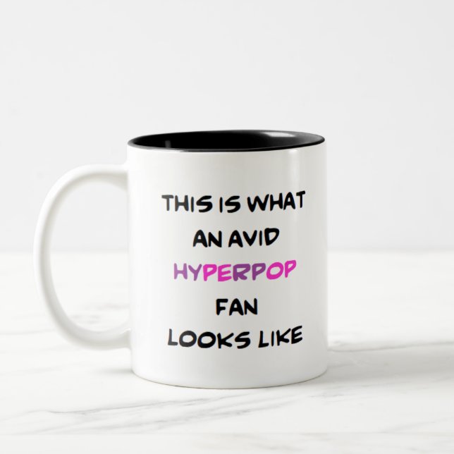 Tasse 2 Couleurs fan d'hyperpop, passionné (Gauche)