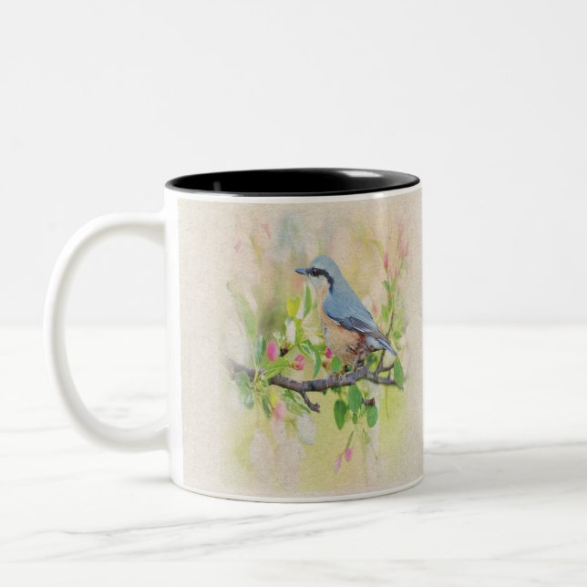 Tasse 2 Couleurs Fanatique d'oiseaux (Gauche)