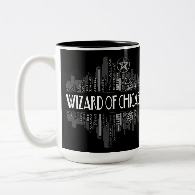 Tasse 2 Couleurs Fans du Magicien de Chicago Dresden (Gauche)
