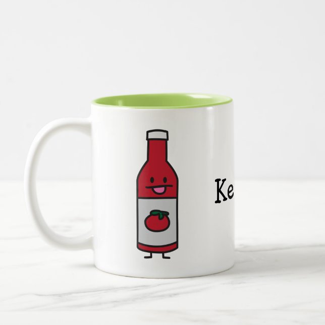 Tasse 2 Couleurs Fantaisie de condiment de Tableau de sauce tomate (Gauche)