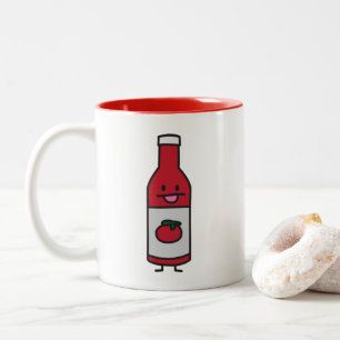 Tasse 2 Couleurs Fantaisie de condiment de Tableau de sauce tomate