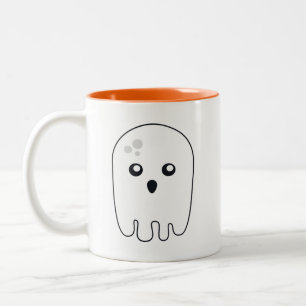 Tasse 2 Couleurs Fantôme de Halloween mignon personnalisé