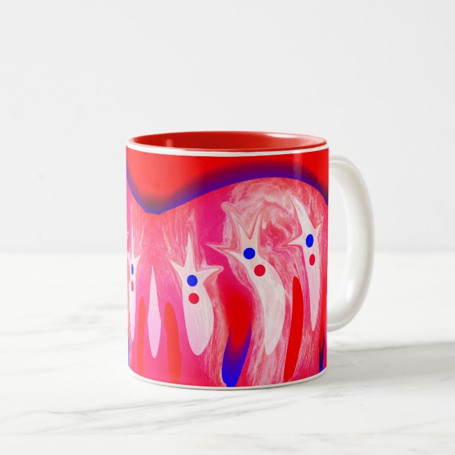 Tasse 2 Couleurs fantômes de Noël (Devant droit)