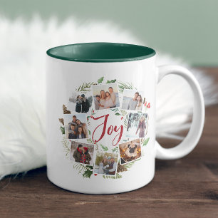 Tasse 2 Couleurs Farmhouse Collection   Holiday Photo Collage