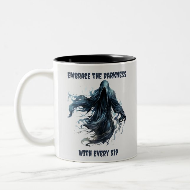 Tasse 2 Couleurs Faucheuse Créatif Effrayant Amusant Halloween (Gauche)