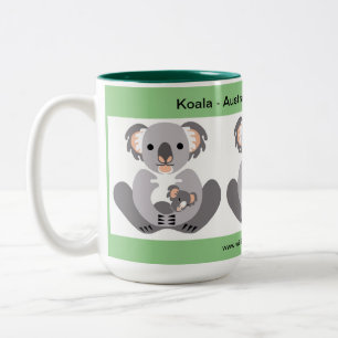 Tasse 2 Couleurs Faune - Céleste KOALA - Marsupial - Nature