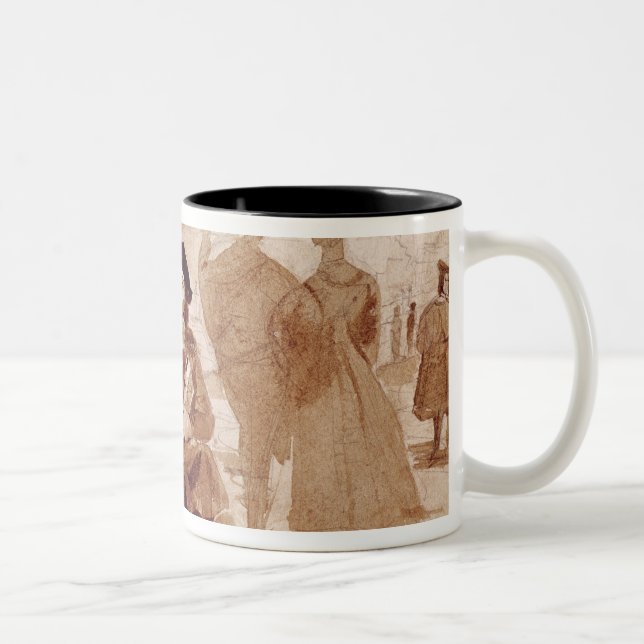 Tasse 2 Couleurs Faust et Wagner dans la conversation dedans (Droit)