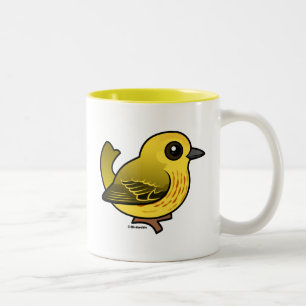 Tasse 2 Couleurs Fauvette jaune