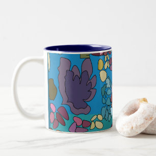 Tasse 2 Couleurs Faveur de fête d'anniversaire de récif corallien s