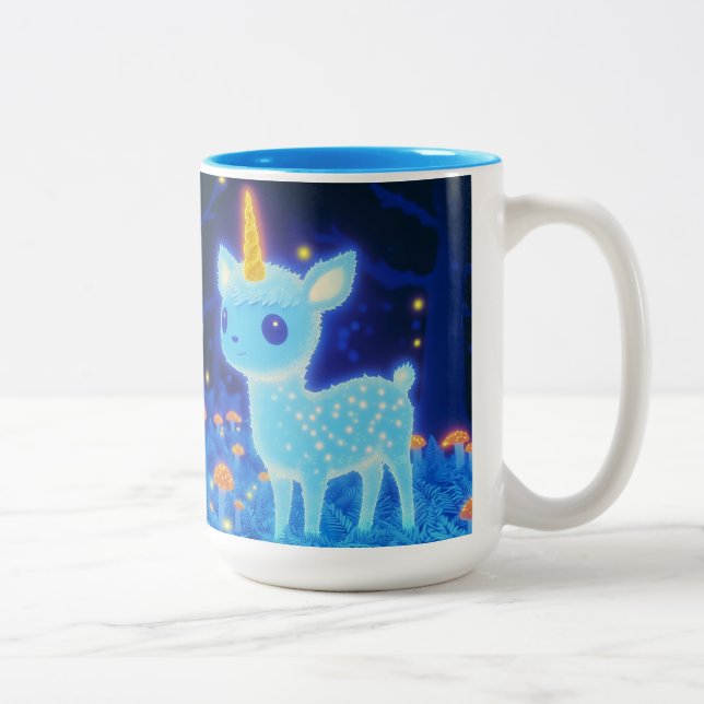 Tasse 2 Couleurs Fawnicorn phosphorescent (Droit)