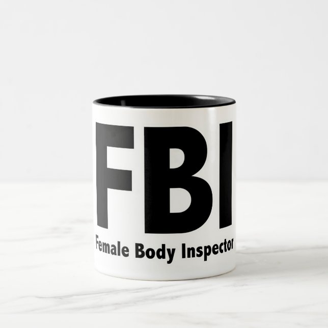 Tasse 2 Couleurs FBI M. Funny Rude Humour (Centre)