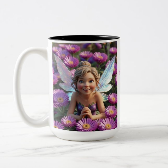 Tasse 2 Couleurs Fée de la Fleur d'Aster (Gauche)