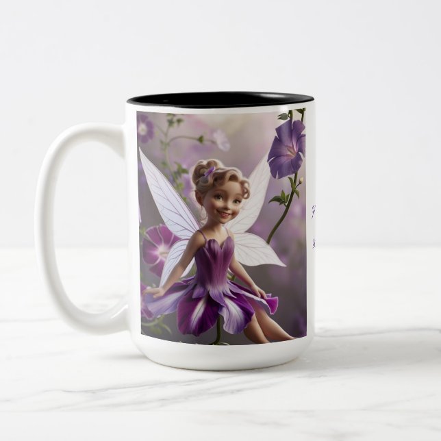 Tasse 2 Couleurs Fée de la Fleur de la Gloire du Matin (Gauche)