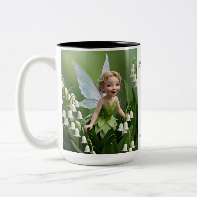 Tasse 2 Couleurs Fée de la Fleur de Muguet (Gauche)