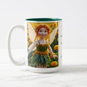 Tasse 2 Couleurs Fée de la fleur de souci
