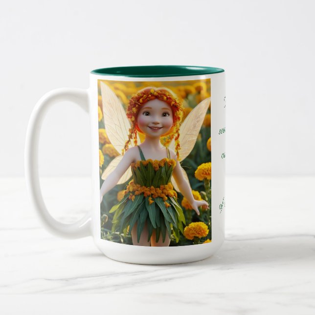 Tasse 2 Couleurs Fée de la fleur de souci  (Gauche)