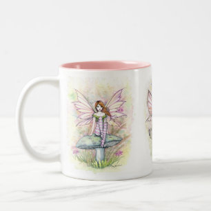Tasse 2 Couleurs Fées de printemps Art de Molly Harrison