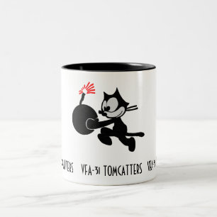 TASSE 2 COULEURS FELIX, VFA-31 TOMCATTERS, F-18