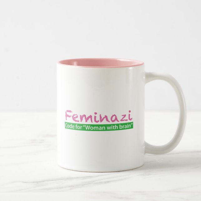 Tasse 2 Couleurs Feminazi (Droit)