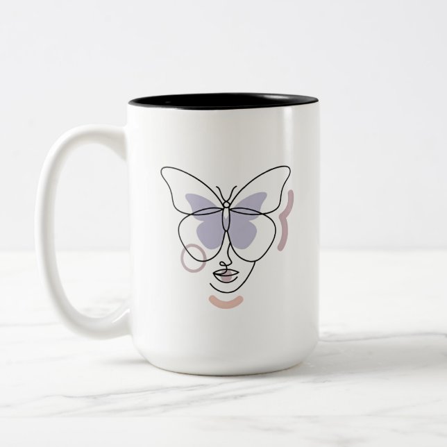 Tasse 2 Couleurs Femme (Gauche)