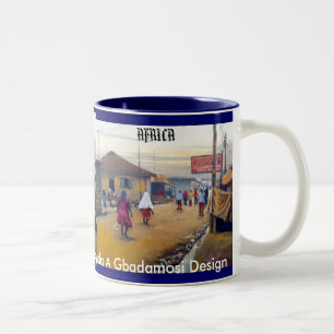 Tasse 2 Couleurs Femme africaine 2, femme africaine 2,… - customi