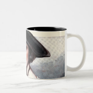 Tasse 2 Couleurs Femme dans le chemisier brodé