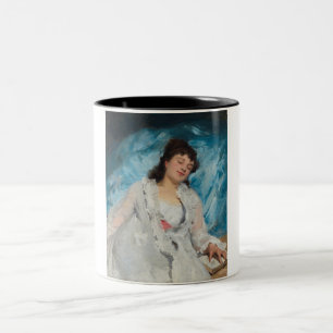 Tasse 2 Couleurs Femme française endormie élégante (Repose douce)