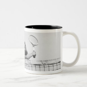 Tasse 2 Couleurs Femme jouant au tennis