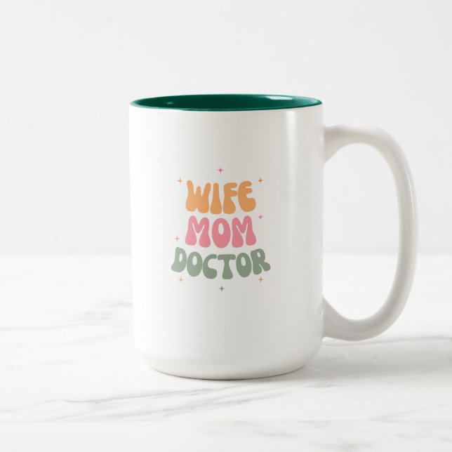 Tasse 2 Couleurs Femme, Maman, Docteur (Droit)