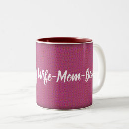 Tasse 2 Couleurs Femme - Maman - Patron