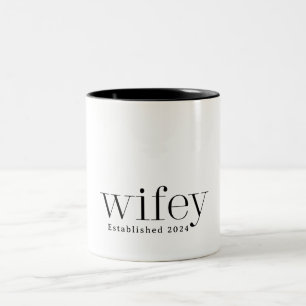 Tasse 2 Couleurs Femme Wifey moderne