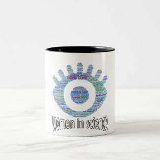 Tasse 2 Couleurs Femmes En Science Filles Oeil Mot Conception