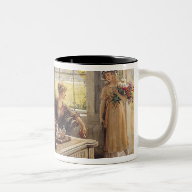Tasse 2 Couleurs Femmes prenant le thé (Droit)