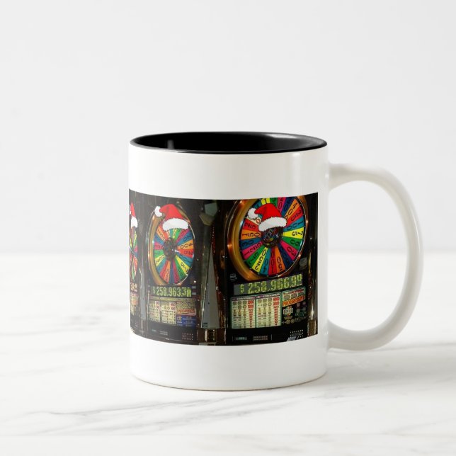 Tasse 2 Couleurs Fentes de Noël à Las Vegas (Droit)