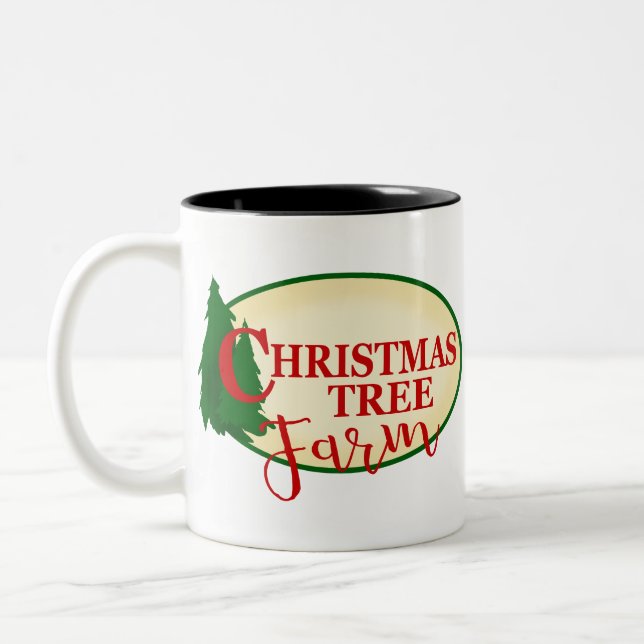 Tasse 2 Couleurs Ferme de Noël (Gauche)