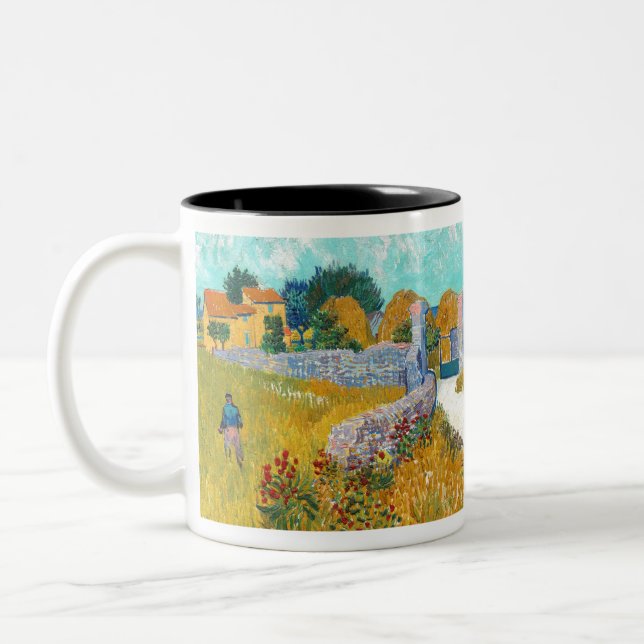 Tasse 2 Couleurs Ferme de Vincent van Gogh en Provence (Gauche)