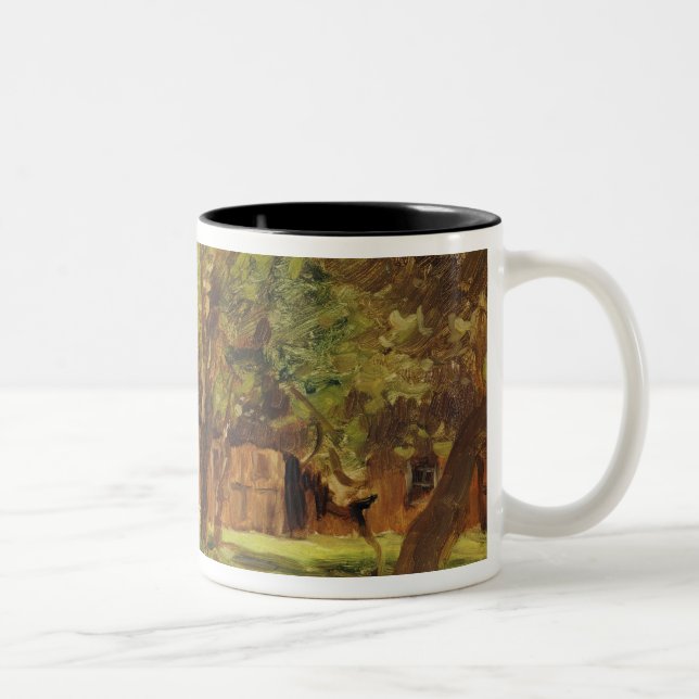 Tasse 2 Couleurs Ferme sous des arbres (Droit)