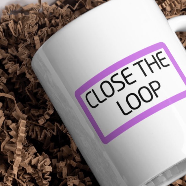 Tasse 2 Couleurs Fermer la boucle | Céramique (Créateur téléchargé)