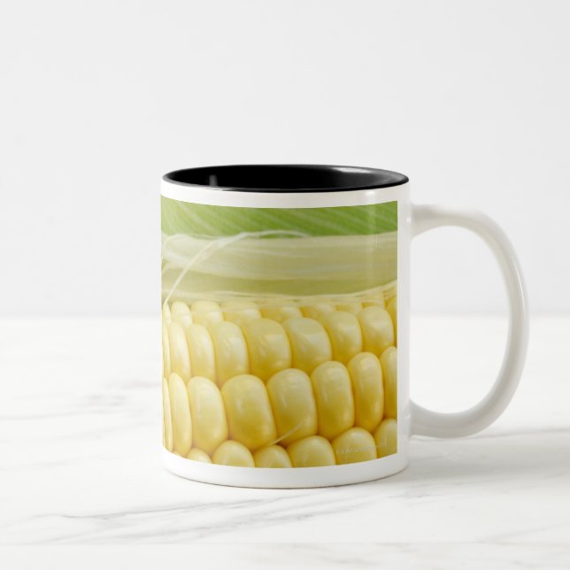 Tasse 2 Couleurs Fermez-vous du maïs (Droit)