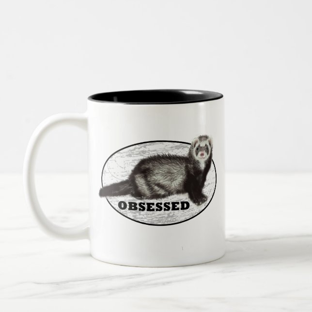 Tasse 2 Couleurs Ferret observé * avec Sable Ferret (Gauche)