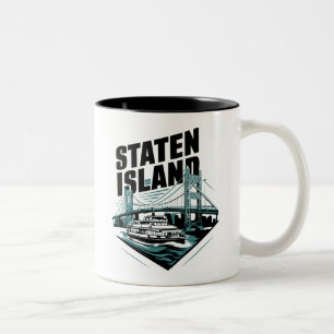 Tasse 2 Couleurs Ferry Staten Island New York