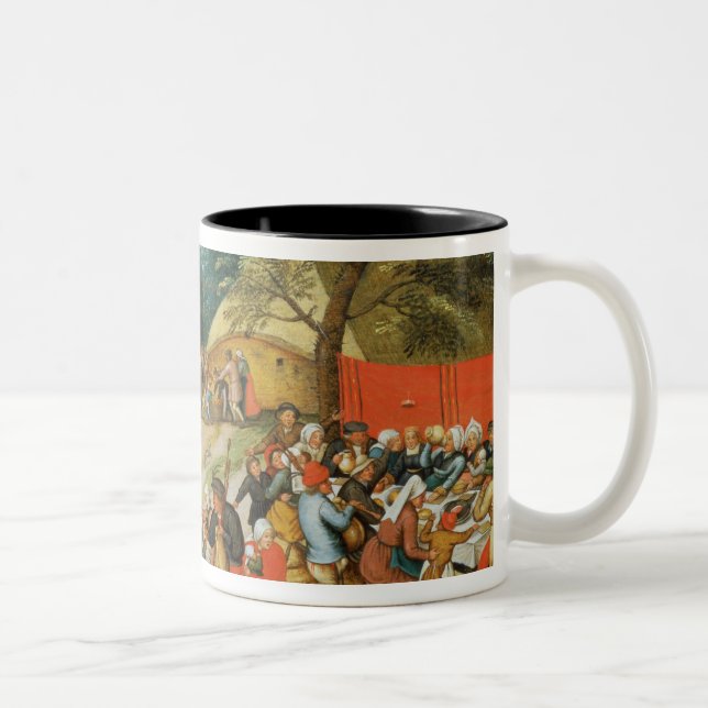 Tasse 2 Couleurs Festin de mariage (Droit)