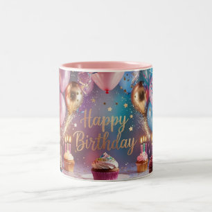 Tasse 2 Couleurs Festive et amusante ! - Fête d'anniversaire person